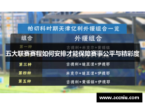 五大联赛赛程如何安排才能保障赛事公平与精彩度